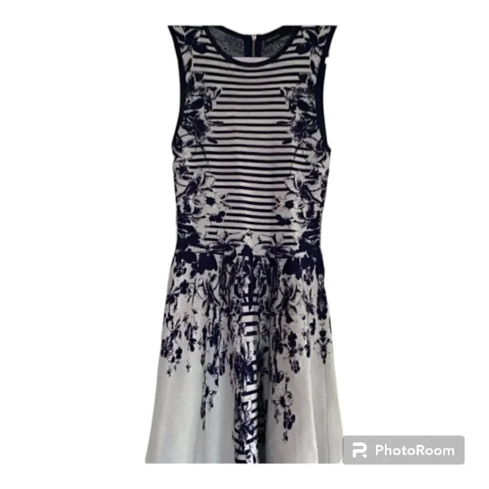 Karen Millen Sleeveless Floral Sweater Dress
